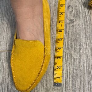 Yellow Suede Women's Loafers